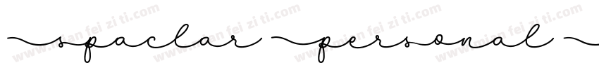 Spaclar Personal Use字体转换